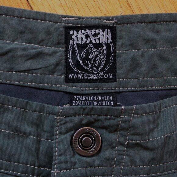 KUHL Pants Mens 36x30 Green Khaki STEALTH Convertible NYLON Hiking Outdoors - Picture 6 of 10